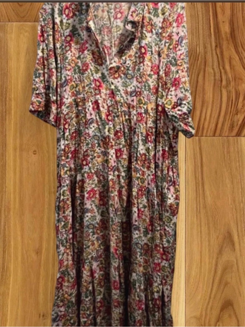 NATURAL LIFE Rebecca Floral Maxi Dress - Pink, Green, Yellow